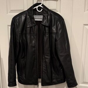Men's Black Leather Jacket by Marc New York, Andrew Marc